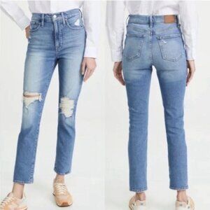 Madewell The Perfect Vintage Denman Wash Distressed Jeans NC328 size 25